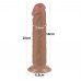 Реалистичный фаллоимитатор Sliding-Skin Dual Layer Dong 8", 20 см.